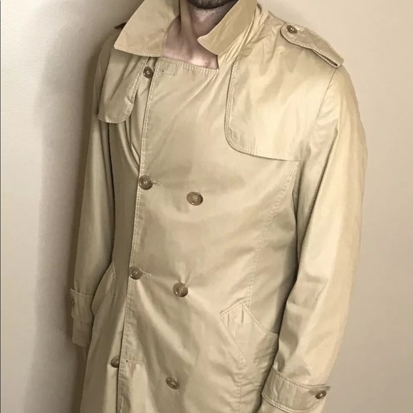 Croydon 🧥 Vintage Sand Trench Coat 🍁 - Picture 3 of 6